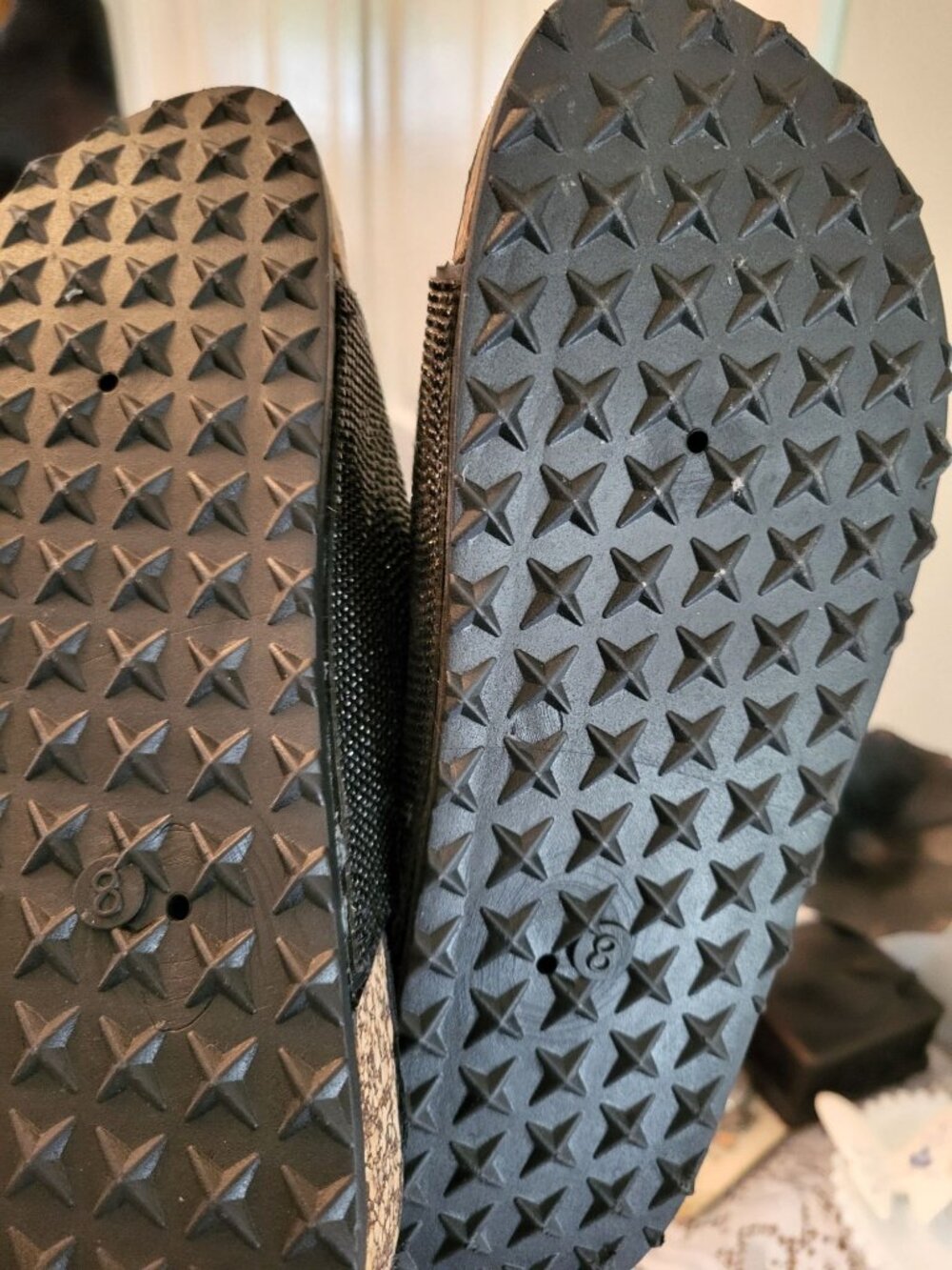 Cato Comfort Black Double Strap Cork Footbed Sandal 8 Rhinestones Travel Support - Picture 9 of 9